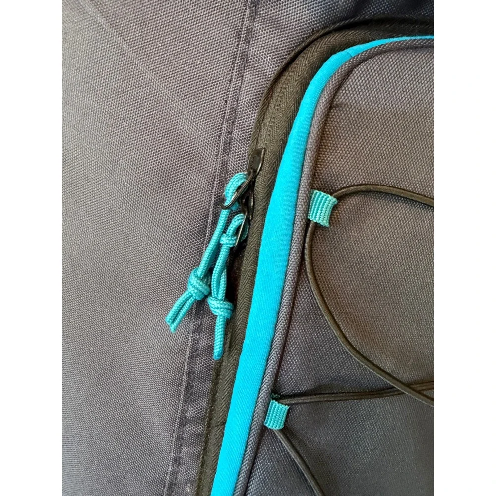 Coleman Insulated Backpack Cooler Navy Blue Turquoise Soft Sided Hiking Bag